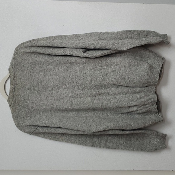 John Ashford pure wool gray cardigan sweater - Picture 5 of 8